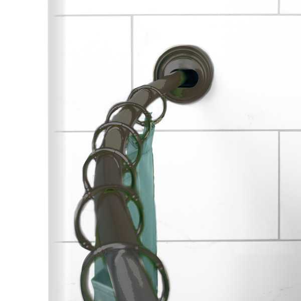 Rebrilliant NeverRust™ 72" Adjustable Curved Tension Shower Curtain Rod